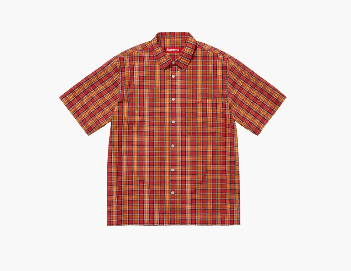 Supreme Mini Plaid S/S Shirt «Red»