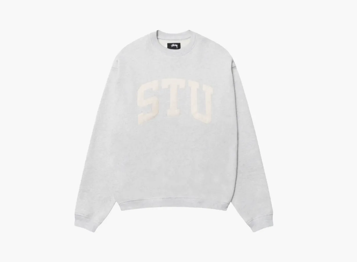 Stussy Stu Relaxed Crew «Ash Heather»