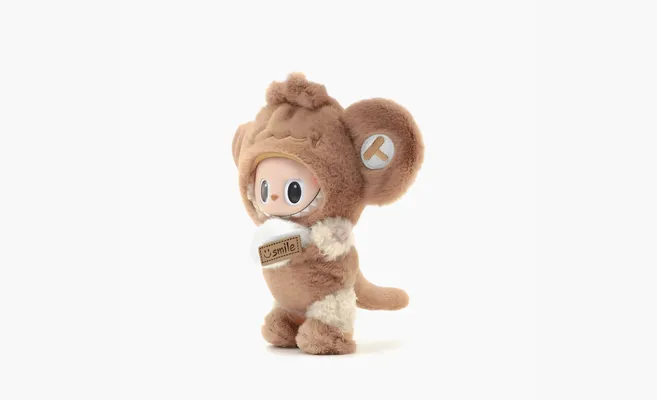  Pop Mart Hang Tag Box «Golden Silk Monkey Baby» korichnevye