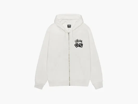 Одежда Stussy Dice Zip Hoodie Pigment Dyed «Natural» kremovye