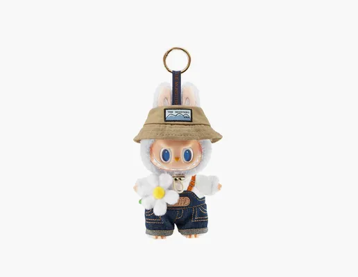 Аксессуары Pop Mart Labubu The Monsters Fall In Wild Vinyl Plush Doll Pendant Keychain белый
