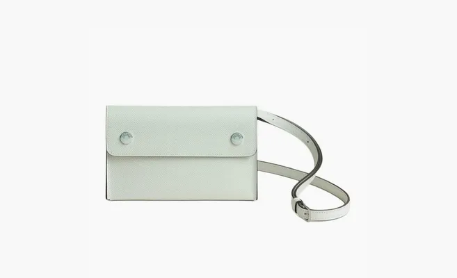 Сумки Hermes Hermèsnap Epsom Calfskin Shoulder Bag «White» belye