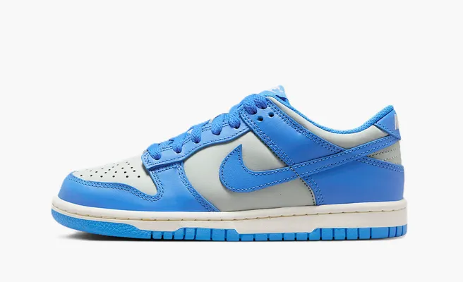 Кроссовки Nike Dunk Low GS «Light Silver Sail Light Photo Blue» golubye
