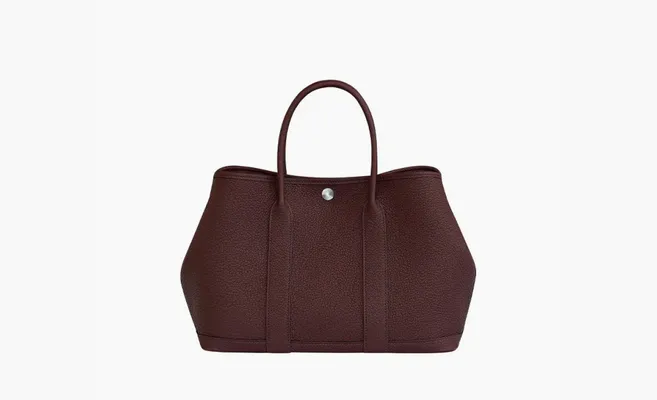 Сумки Hermes Garden Party Canvas With Leather Garden Bag «Brown» korichnevye