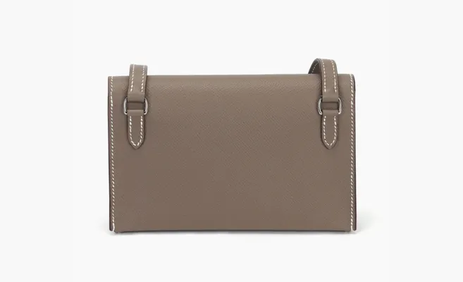 Сумки Hermesnap Hermèsnap Epsom Calfskin Wallets Shoulder Bag «Brown» korichnevye
