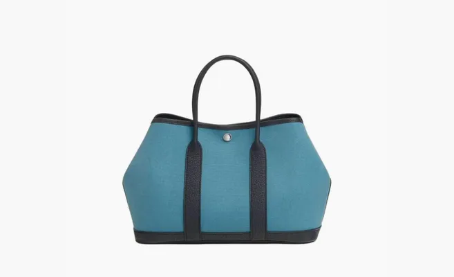 Сумки HERMES  Garden Party Denim «Blue» sinie