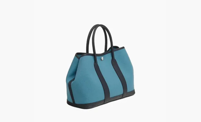 Сумки HERMES  Garden Party Denim «Blue» sinie