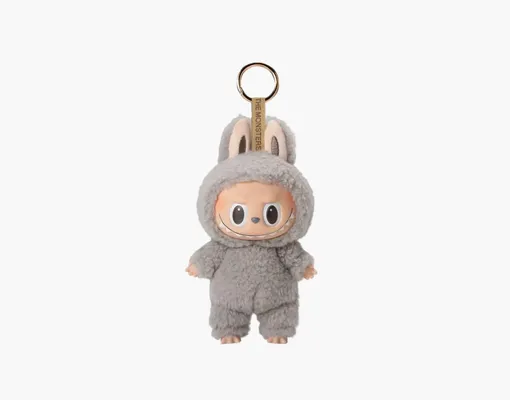 Аксессуары Pop Mart Labubu The Monsters Tasty Macarons Vinyl Plush Pendant «Sesame Bean» serye