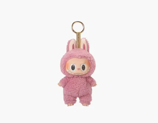 Аксессуары Pop Mart Labubu The Monsters Tasty Macarons Vinyl Plush Pendant «Lychee Berry» rozovye