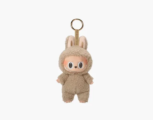 Аксессуары Pop Mart Labubu The Monsters Tasty Macarons  Vinyl Plush Pendant «Toffee» korichnevye