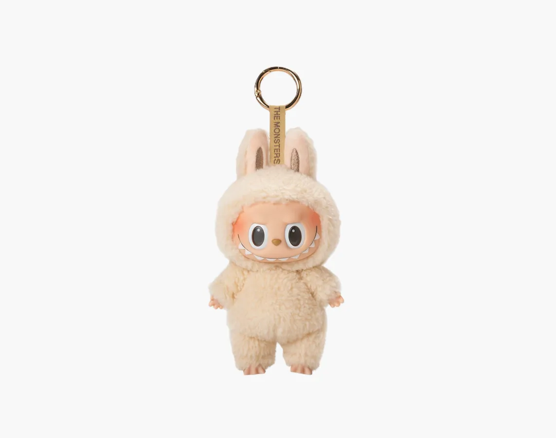 Pop Mart Labubu The Monsters Tasty Macarons Vinyl Plush Pendant «Soymilk»