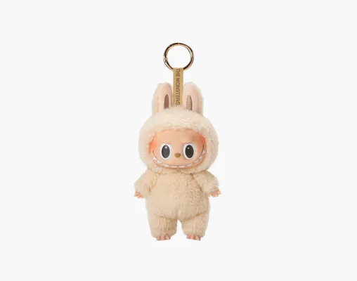 Аксессуары Pop Mart Labubu The Monsters Tasty Macarons  Vinyl Plush Pendant «Soymilk» кремовый