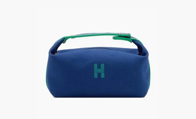 Сумки HERMES Bride a Brac Canvas Canvas Unisex «Marine Blue» sinie
