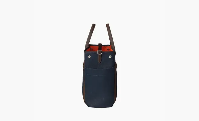 Сумки HERMES Waterproof Canvas Equestrian Bag «Blue» sinie