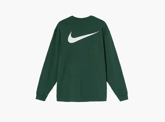 Одежда Stussy x Nike Crossover Printing Long Sleeve  «Green» zelyenye