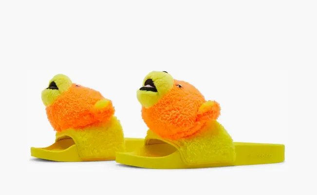  Adidas Jeremy Scott x Adilette Slide «JS Bear» zhyeltye