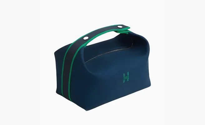 Сумки HERMES Bride a Brac Cotton Storage Bag Large Size Unisex «Marine» sinie