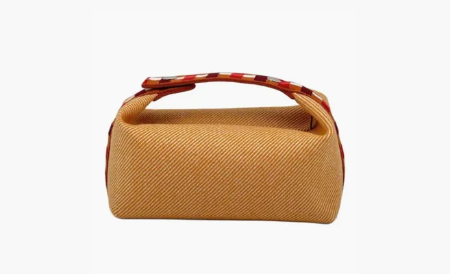 Сумки HERMES Canvas Toiletry Bag Regular Unisex «Orange» oranzhevye