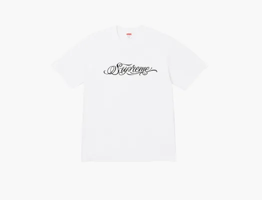 Одежда  Supreme Script Tee «White» belye