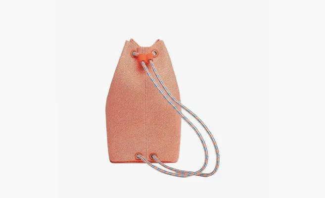 Сумки HERMES Canvas Clutch Canvas Bag «Flame Orange» oranzhevye
