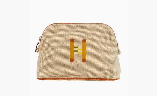 Сумки HERMES Bolide handbag in Cotton «Orange» oranzhevye