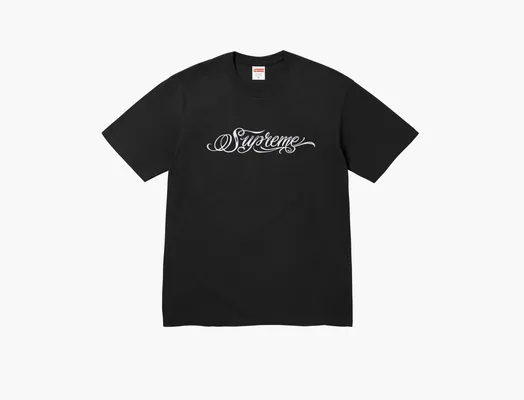 Одежда Supreme Script Tee «Black» chyernye