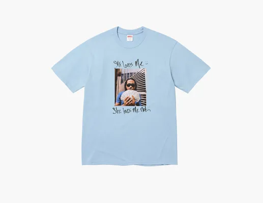 Одежда Supreme Max B Tee «Powder Blue» golubye