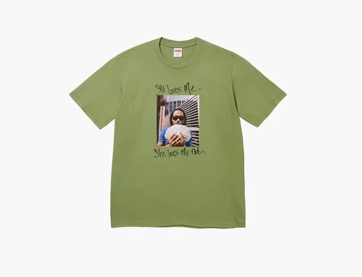 Одежда Supreme Max B Tee «Moss» zelyenye