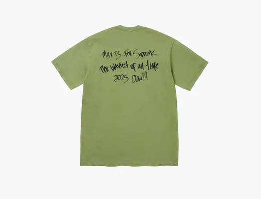 Одежда Supreme Max B Tee «Moss» zelyenye
