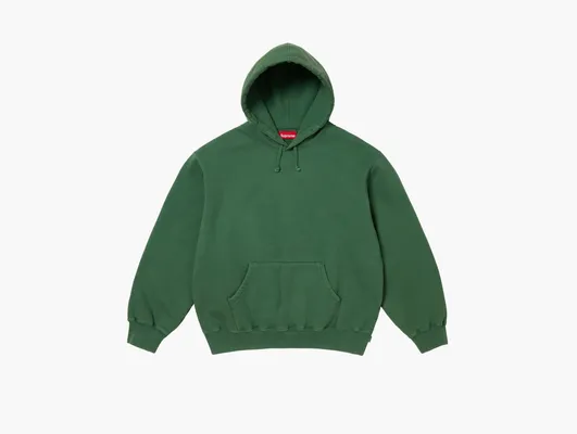Одежда Supreme Frayed Hooded Sweatshirt «Pine» zelyenye