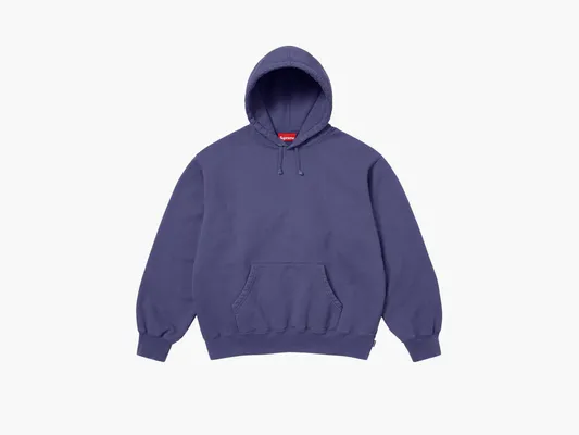 Одежда Supreme Frayed Hooded Sweatshirt «Washed Navy» fioletovye