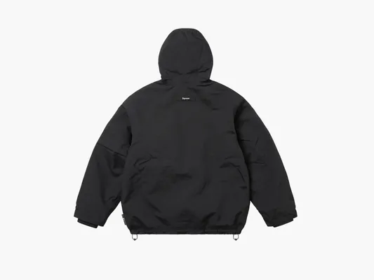  Supreme GORE-TEX Stripe Hooded Jacket «Black» chyernye