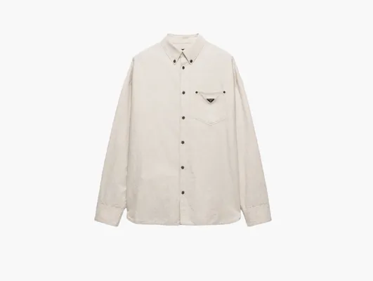  Prada Chambray Shirt «Beige» bezhevye