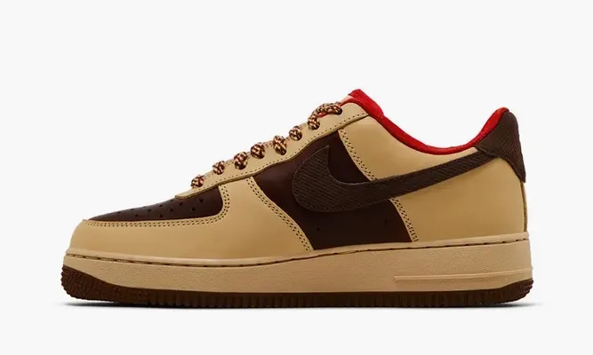 Кроссовки Nike Air Force 1 '07 «Light British Tan Cacao Wow» korichnevye