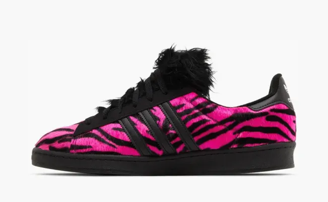  Adidas Jeremy Scott x Campus 80s WMNS «Bones - Pink Zebra» rozovye