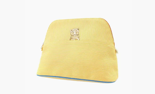 Сумки  Hermès Cotton Canvas Bag «Brown Red »Yellow« zhyeltye