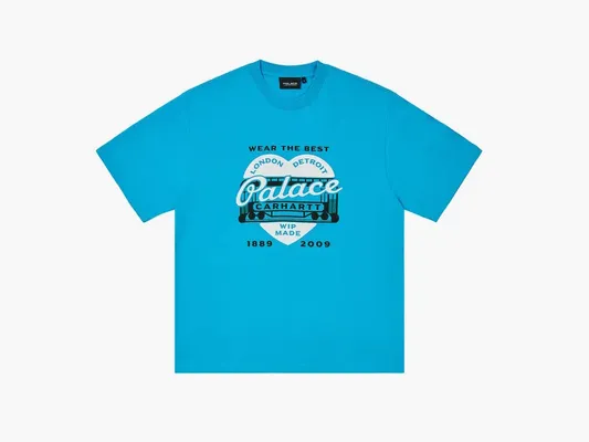 Одежда Palace x Carhartt WIP Heart T-Shirt «Safety Blue» golubye