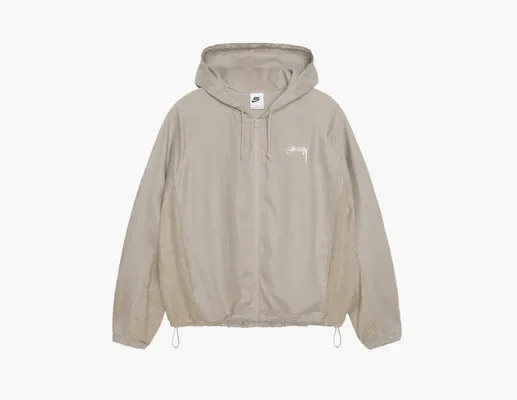  Nike x Stussy Linen Shell Jacket «Chino» kremovye