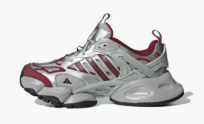  Adidas XLG Runner Deluxe «Silver Red» serebryanyy
