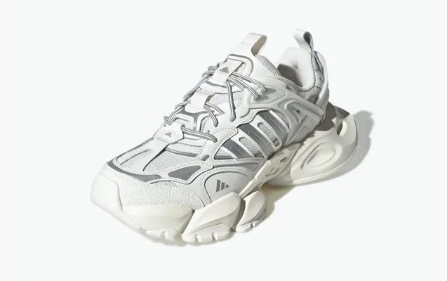  Adidas XLG Runner Deluxe «Core White Silver Metallic» belye