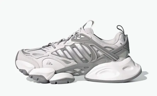  Adidas XLG Runner Deluxe «Crystal White Silver Metallic Grey» serye
