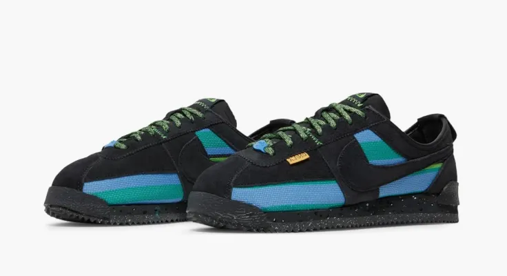 Кроссовки Union LA x Nike Cortez SP «Off Noir» lightBlue