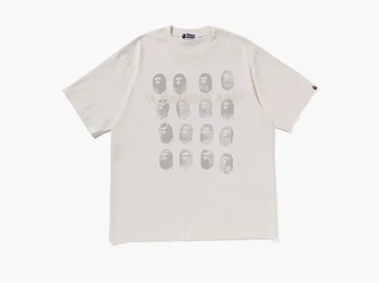 Одежда A Bathing Ape Garment Dye Logo Relaxed Fit Tee «Ivory» бежевый