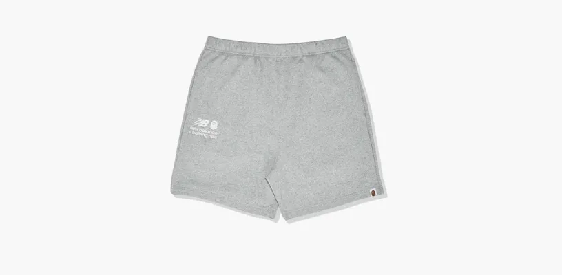 Одежда A Bathing Ape x New Balance Relaxed Fit Shorts «Gray» серый
