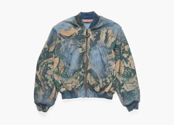 Одежда Acne Studios Denim Bomber Jacket «Brown» raznotsvetnye