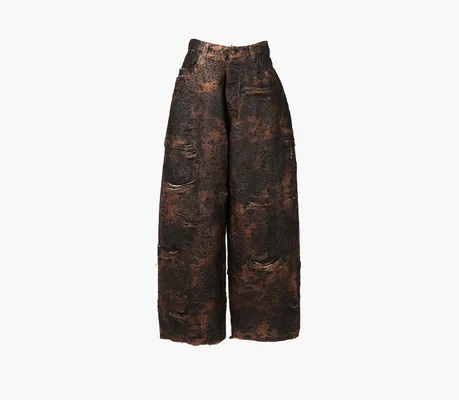 Одежда Acne Studios Super Baggy Fit Jeans «Brown» korichnevye