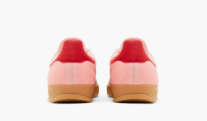 Кроссовки Adidas Gazelle Indoor WMNS «Glow Pink Court Green» rozovye