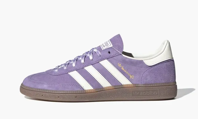 Кроссовки Adidas Handball Spezial «Magic Lilac / Off White / Gum» fioletovye