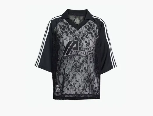 Одежда Adidas Originals Lace Jersey T-Shirt «Black» chyernye