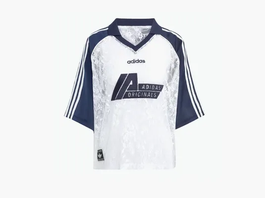 Одежда Adidas Originals Lace Jersey T-Shirt «White / Night Indigo» belye